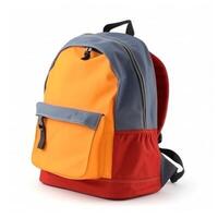 School backpack isolated. Illustration photo