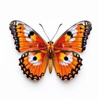 Tropical butterfly isolated. Illustration photo