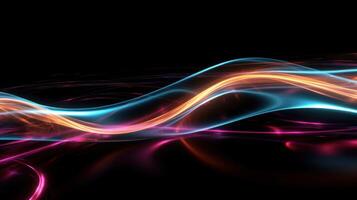 Abstract light trail. Illustration photo