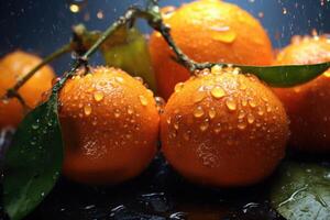 Orange tangerines background. Illustration photo