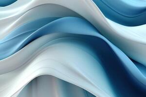 Blue wave abstract background. Illustration photo