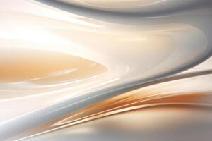 Abstract beige wave background. Illustration AI Generative photo