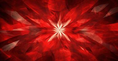 Red Christmas Lights Background. Illustration AI Generative photo