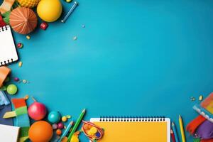 Back to school background. Illustration photo