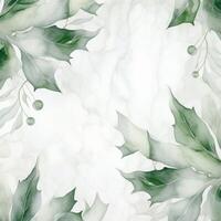 Watercolor Christmas winter background. Illustration photo