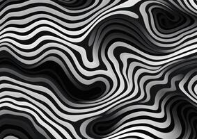 Black amd white abstract background. Illustration AI Generative photo