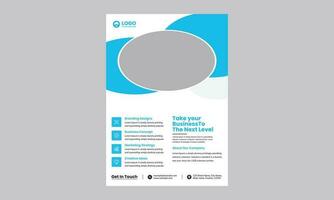 collection of modern design poster flyer brochure cover layout template with circle graphic elements and space for photo background vector