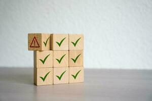 An error lurked. An additional check revealed a threat. Fix bugs and troubleshoot. Incompletion. Imperfections and mistakes detected. Search and elimination of all security vulnerabilities photo