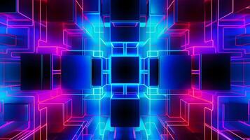 Modern abstract cubic background wallpaper. photo