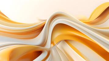 Abstract wavy background. Orange, yellow, white color. photo