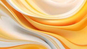 Abstract wavy background. Orange, yellow, white color. photo