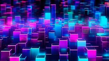 Modern abstract cubic background wallpaper. photo