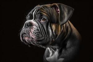 Close-up potrait of bulldog - photo