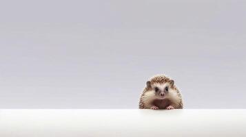 cute pet on white background - photo