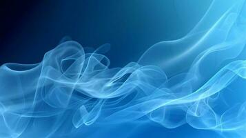 Abstract blue smoke on a dark background. Texture. Design element. photo