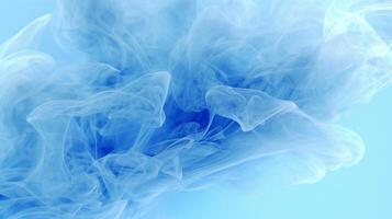 Abstract blue smoke on a dark background. Texture. Design element. photo