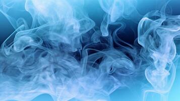 Abstract blue smoke on a dark background. Texture. Design element. photo