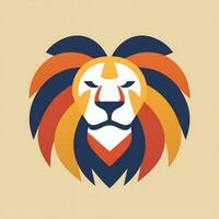 Lion head logo photo