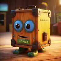 cute box in pixar animation photo