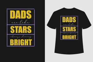 DADS ARE LIKE STAR vector