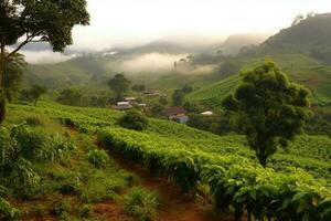 Coffee Plantation, AI Generative photo