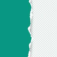 Torn paper , horizontal colourful torn paper with soft shadow vector
