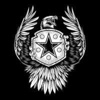 águila imagen diseño lata ser usado para mercancías, digital impresión, pantalla impresión o camisetas etc vector