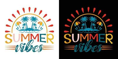 vector vintage summer t-shirt design