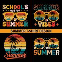 vector Clásico verano camiseta diseño