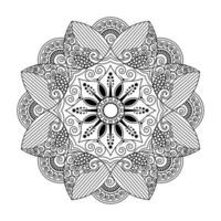 creativo indio mandala diseño vector