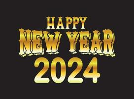 feliz año nuevo 2024 vector