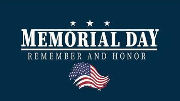 Memorial day USA vector