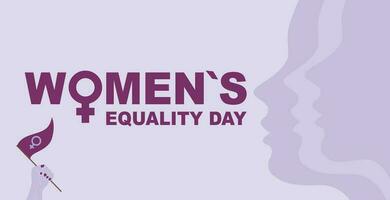 Celebrating Women's Equality Day A Reflection on Progress and Challenges vector