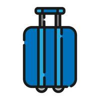 travel luggage icon, vector illustration