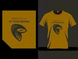 T-shirt template to print ready for textile vector