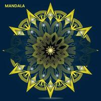 mandala modelo para textil a impresión Listo vector