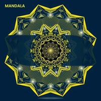 mandala modelo para textil a impresión Listo vector