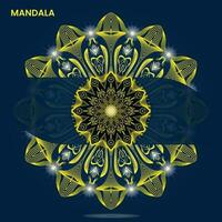 mandala modelo para textil a impresión Listo vector