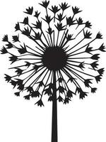 Flower Black and White Vector Template for Cut and Print