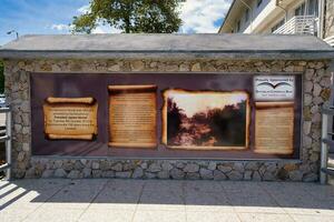 The memorial rememberance of the victims of the landslide LAVALAS in 1862, the biggest disaster Seychelles every experience in its history, Mahe Seychelles photo