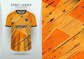 antecedentes para Deportes jersey fútbol jersey corriendo jersey carreras jersey modelo naranja grunge vector