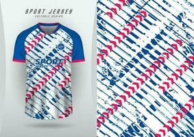 Backgrounds for sports jersey, soccer jerseys, running jerseys, racing jerseys, patterns, pink oblique arrows, blue and white tones. vector