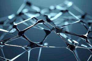 Technology glass plexus structure 3d background for presentation of the digital product. photo