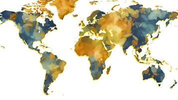World map military camouflage background. . photo