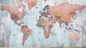 World map political background. . photo
