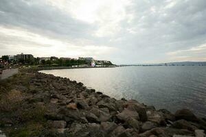 View of the embankment of Nessebar, Bulgaria. photo