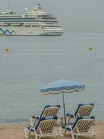cannes at the mediterranean sea photo