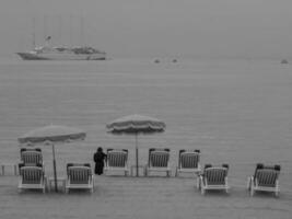 cannes at the mediterranean sea photo