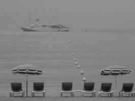 cannes at the mediterranean sea photo