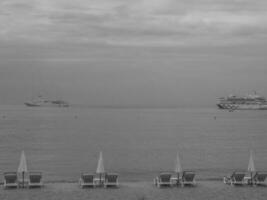 cannes at the mediterranean sea photo